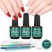 XIFEPFR Gel Nail Polish Remover Kit - 2 Pack | Professional Quick Remove, No Soaking Needed | Includes Latex Tape, Peel Off Liquid & Manicure Tools - Buy Online on SooperMarket.com