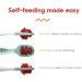 NumNum Baby Spoons Set - Pre-Spoon GOOtensils for Kids Aged 6+ Months - BLW Teething Spoon - Silicone Toddler Food Utensils - 2 Blue/Orange Spoons - Buy Online on SooperMarket.com