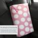 Breast and Chest Buddy Seatbelt Cushion for Mastectomy & Reconstruction | Polka Dots & Ribbon Design - Buy Online on SooperMarket.com