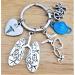 RT Respiratory Therapist Keychain | Perfect Respiratory Therapy Gift for Lung Specialists | EKG ECG Heartbeat Stethoscope Charm - Buy Online on SooperMarket.com