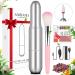 Saviland Portable Electric Nail Drill Machine - 20000 RPM USB Electric Nail File with 7 Nail Drill Bits and 51 Sanding Bands for Polishing and Removing Nail Manicure Tools Home Salon Use  Silvery B-silvery
