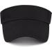 Zando Sun Visor Hat for Women Men - Adjustable Sport Outdoor Visor with UV Protection - Black - Buy Online on SooperMarket.com