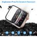 ZEBRE 4-Pack Apple Watch 44mm Case with Built-in HD Screen Protector - Compatible with Apple Watch Series 4/5/6/SE - Clear - 44mm - Buy Online on SooperMarket.com