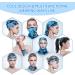 4 Pack Neck Gaiter Face Mask Scarf Bandanas - Breathable Outdoor Headwear for Men Women - Black Blue Navy Army Green - Buy Online on SooperMarket.com