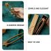 minkissy Wooden Star Hair Stick - Antique Chinese Hair Forks Vintage Wooden Hairpin for Long Hair Hanfu Headdress for Bride Ladies Women Girls - Buy Online on SooperMarket.com