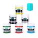 UMYTRANSFER Transfer Paste/Ink  Self Adhesive Stencil Paints for DIY Home Decor and Free Hand Painting  Waterproof Non Fading Permanent Chalk  3.3 Fl Oz/Jar. Set of 6  Including 6 Mini squeegees
