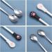 2 Pc Stainless Steel Pet Can Spoons - White & Black Cat Claw Spoon for Dog and Cat Food Cans - Buy Online on SooperMarket.com