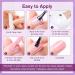 Shining She Nail Polishes Set - 6 Colors Purple Wisteria Rose Purple Polish - Soak-Off UV/LED Gel - Perfect Gift for Nail Art - 8ML - Buy Online on SooperMarket.com