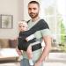MOMTORY Newborn Baby Carrier | Cozy Wrap with Hook&Loop | Adjustable & Soft Fabric | Deep Grey - Buy Online on SooperMarket.com
