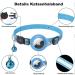 Mouyou Airtag Cat Collar - Soft Reflective Nylon with Bell & Safety Clasp | Adjustable 22-34cm Blue Tracking Collar with Airtag Case - Buy Online on SooperMarket.com