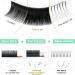 Easy Fan C-0.10 10mm Eyelash Extensions | C D Curl Russian Lashes | Self Fanning & Blooming | Automatic Easy Fan Lashes - Buy Online on SooperMarket.com