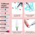 MELODYSUSIE Nail Drill Bits Set - Professional Ceramic Safety 3/32 Bits for Acrylic and Gel Nails - 7pcs Set for Precise Filing and Cuticle Removal - Buy Online on SooperMarket.com