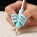 Pencil handle queta 6 parts silicone writing aid training for children pencil holder pen writing aid grip posture correction tool 1 piece (6 Pack)