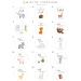 Wood Milestone Cards for Babies 30 Colorful Animal-Printed Wooden Slices | Perfect Gift for Birth & Baby Showers - Buy Online on SooperMarket.com