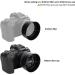 Canon RF 50mm F1.8 STM Lens Hood for EOS R6 R5 RP R Camera - Reversible Lens Shade ES-65B Replacement | Compatible with 43mm Filters and Lens Cap - Buy Online on SooperMarket.com
