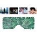 Pure Handmade Natural Rose Quartz & Green Aventurine Jade Eye Mask | Healing Stone Skin Care Tool - Buy Online on SooperMarket.com