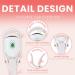 Electric Heated Eyelash Curler Kit - Professional Hot Lash Therapy Tool Rechargeable & Battery Powered Perfect for All Eye Types - Cotton Candy White - Buy Online on SooperMarket.com