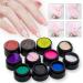 12pcs 3D Sculpture Gel, Saviland Carving Gels Nail Gel Polish for Decoration Patterns Nail Art Kit(White,Pink,Red,Blue,Black) 0.28 Ounce (Pack of 12)