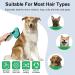 Self Cleaning Slicker Brush for Pets - Remove Loose Hair, Fur, Mats, and Tangled Hair - Ideal for Dogs, Cats, and Rabbits - Aqua Green - Buy Online on SooperMarket.com