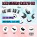 10 Pairs Pack EYDEVRO D Curl 18mm Fluffy Wispy Cluster Lashes - Dramatic Cat Eye False Eyelashes Extensions - Buy Online on SooperMarket.com