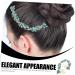 ABOOFAN Piece Rhinestone Chain Hair Comb Crystal Hair Clip Hair Comb Slide Clip Bridal Hair Pin Hair Clips Hair Side Comb Flower Girls Hair Pin Hair Fork Wedding Bridesmaid Headband Alloy Sky-blue 0.6X4.5X19CM - Buy Online on SooperMarket.com
