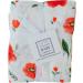 Luxury Bamboo/Cotton Large Muslin Blanket for Babies | Red Poppy Design | Soft & Comfortable Swaddle Blanket | 120cm x 120cm - Buy Online on SooperMarket.com