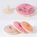 2/3/4PcsDish Sponge with Suction Cup Quick Drainage Cleaning Sponge Donut Sponge with Suction Cup Non-Scratch Quick Drainage Sponge C