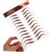 PLAFOPE 5 Sheets Eyebrow Stickers Eyebrow Waterproof Authentic Eyebrow Peel off Eyebrow Sticker - Buy Online on SooperMarket.com