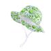 LANGZHEN Beach Sun Protection Hat for Baby Girls Adjustable Toddler Kids Hat Wide Brim Summer Play Hat with Chin Strap White Apple 6-12 Months