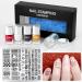 Wirlsweal Nail Art Template Set - DIY Steel Stamp Plate Kit for Nail Salon Decorations - Buy Online on SooperMarket.com