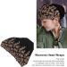 Soft Vintage Black Turban Head Wrap - Comfortable Embroidered Hair Turban for Everyday Use - Ideal Gift - Buy Online on SooperMarket.com