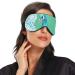 Haskirky Light Blocking Eye Mask - Adjustable Adult Men and Women Sleep Mask for Travel, Yoga, Meditation - Cartoon Blue Peacock Design - Buy Online on SooperMarket.com