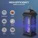 Electric Bug Zapper Indoor & Outdoor LUUGUYI 360 UV Mosquito Zappers Killer 4000V Electric Insect Fly Zapper Mosquito Trap No Odor & Chemicals Mosquito Lamp Bulb Black - Buy Online on SooperMarket.com