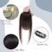 Clip in Fringe Extension Air Bangs With Temples Clip in Bangs 100% Remy Human Hair French Bangs Hairpieces #02 Dark Brown - Buy Online on SooperMarket.com