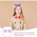 minkissy Foil Strips Pom Pom Headband Tinsel Pompom Ball Head Bopper Fluffy Ball Hair Loop Cosplay Hair Accessories for Christmass New Year Birthday Party Favors Purple - Buy Online on SooperMarket.com