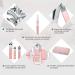 10-Part Manicure & Pedicure Set - Nail Care Kit with Scissors & Clippers | Travel Beauty Essentials (Pink) - Buy Online on SooperMarket.com