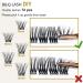 Cluster Lashes B25 D-8-16 MIX | Mega Volume Soft Fluffy Eyelash Extensions for DIY Individual Lash Clusters - C D Curl Option | 72 Clusters - B&Q - Buy Online on SooperMarket.com