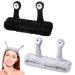 Heyu-Lotus 2 PCS Snail Face Wash Headband for Women Girls Spa Hair Bands Makeup Head Band soft Coral Fleece Skincare Headband cute Elastic Headband Creative Hair Accessories(Grey+Black)