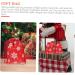 KOMBIUDA 10pcs Snowflake Burlap Bag Christmas Holiday Pouch Candy Storage Holder Drawstring Bag 14X10X0.3CM Red - Buy Online on SooperMarket.com