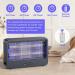 YEXHOT 20W Insect Destroyer - Electric Mosquito Trap with 3500V Double-Sided Grille Timer & Remote Control | Ideal for Living & Dining Rooms - Includes 2 Extra Bulbs - Buy Online on SooperMarket.com