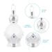 PLAFOPE 1pc Perfume Bottle Scented Cosmetic Sprayer Bottle Refillable Liquid Bottle Empty Perfume Container Mini Spray Bottle Humidifier Empty Glass Composite Material Perfume Rack Travel 9X4X4CM Silver - Buy Online on SooperMarket.com