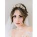 SWEETV Jeweled Metal Princess Tiara Queen Crown for Bride - Bridal Headpieces for Wedding, Quinceanera, Prom - Gold/Clear - Buy Online on SooperMarket.com