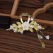 Butterfly Flower Hair Barrettes Vintage French Pearl Ginkgo Leaf Tassels Claws Floral Hair Clips Accessories for Women Girls (Style B) - Buy Online on SooperMarket.com