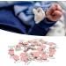 30-Pack Pink Galvanized Pacifier Clips - Perfect for Crafting & DIY Projects - Buy Online on SooperMarket.com
