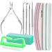 Fandamei nail file 100/180 buffer for nails buffer for gelails manicure set nail files for gelails files for gelails nail tongs nail shaver nail file set manicure & pedicure set Z-green