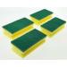 Buy XXL Yellow Scouring Pads - 130x70x45mm Kitchen Sponge Set (4 Pack) for International Shipping - Buy Online on SooperMarket.com