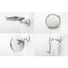 Fogless Shower Mirror with Power Locking Suction Cup - Razor Hook, 360 Rotating Arm - Bathroom Shaving Mirror (Chrome) - Buy Online on SooperMarket.com