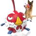 Hetoo interactive dog toys football with gripping bottles durable for small and medium-sized breeds water toys suitable for inside and outside Large Size 3 Angry-Chick