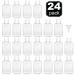 HULISEN 24 Pack 2 oz Clear Empty Hand Sanitizer Bottles | Travel Size Containers with Flip Cap | Refillable for Hand Sanitizer - Baby Shower Favor | Not for High Viscosity Liquids - Buy Online on SooperMarket.com