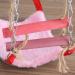 Parrot Swing Ladder Pets Birds Climbing Toy Wood Ladder Warm Hammock Cotton Rope Cage Hanging Decor for Small Animals Ferret Parrots Rat Hamster (Pink) - Buy Online on SooperMarket.com